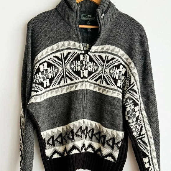 Ralph Lauren Active Wool Blend Zip up Cardigan w Hood XL - Picture 1 of 5